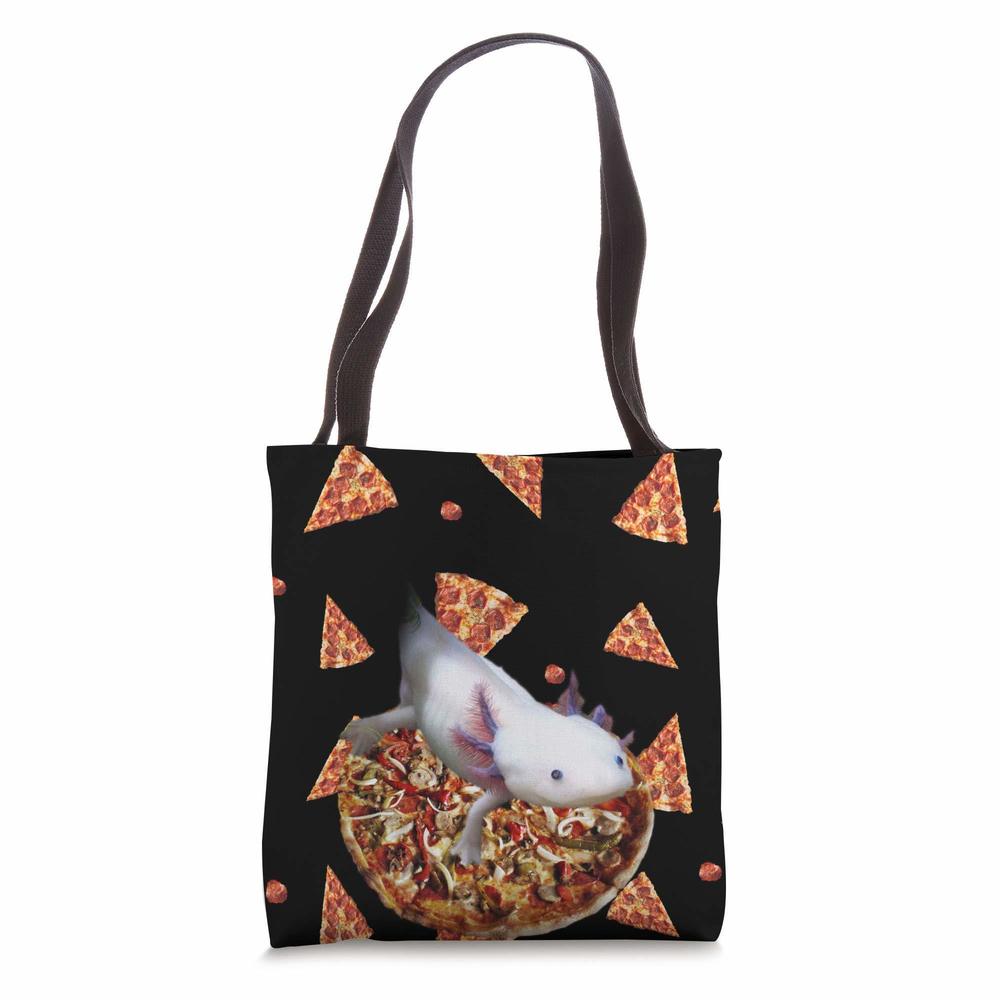 Axolotl Pizza Tote Bag :<